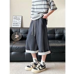 夏季新款潮牌仿天丝牛仔高级感冰丝垂感休闲七分裤男2560特P31,男装牛仔裤,电商C305A