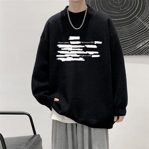 半高领毛衣男大码胖子针织衫毛线衣 M18445-P45 加绒款-P65图片