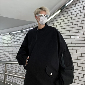真两件夹克男美式高街痞子帅气马甲2023冬季新款ins外套W5374-P78图片