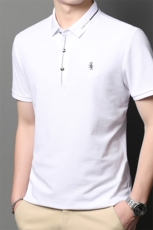 夏季新款男士翻领短袖t恤中年有领男装上衣服休闲POLO衫，男装T恤，电商B212（原钱塘6029）