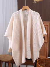 2025年秋季新款羊毛蜂窝大披肩休闲时尚百搭，披肩，九月九羊绒