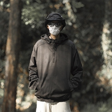 春秋工装连帽外套男宽松韩版情侣嘻哈街头潮冲锋上衣JK0416-P55，男装夹克，星座308B-1
