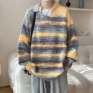 现货MY7137-特批65 美式软糯秋冬设计感小众大码针织衫图片