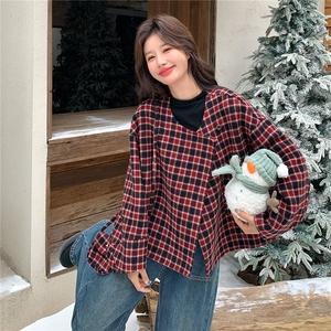 新款现货格子毛呢送包包2C282-985P235K338图片