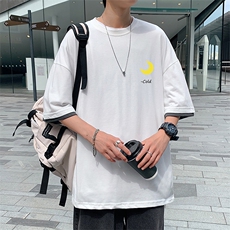 JT55047-P25假两件短袖t恤男大码胖子半袖体恤半截袖港风，男装T恤，电商A040