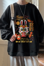 圆领卫衣男大码加厚加绒长袖t恤男S6299-P28，男装卫衣，电商A040