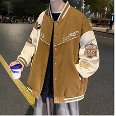 棒球服男款休闲外套男士秋季2025新款宽松潮牌美式oversize夹克，男装夹克，星座1210-1