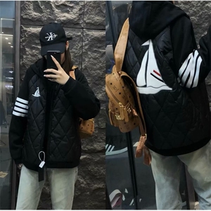 2025新款冬季棉服棉衣男生加厚保暖面包服运动休闲潮牌帅气外套,白衬衫搭配什么领带好看白衬图片
