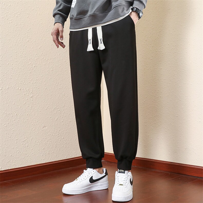 主推跑量款常年现货2025秋装男士纯色螺纹休闲运动长裤YK101-P13，女装休闲裤，星座1816-2（原1210–2）