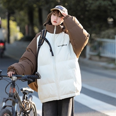现货抖音得物可供视频三防加厚羽绒拼接棉衣外套面包棉服86636，男装棉衣，电商A486