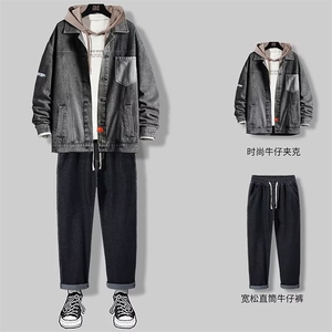 1506A/GY80220/P44夹克大童男装上衣休闲学生宽松士潮图片