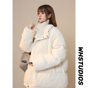 今年流行2025冬季假两件羽绒棉服高品质中性百搭外套M870-TP100图片