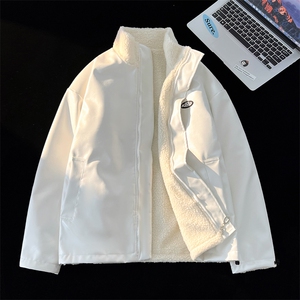 仿羊羔毛立领男士棉衣皮棉服潮流冬季加厚棉袄子A266-WMY612-P100图片