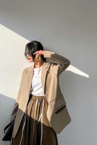 现货春款简约西装,女装西装,ZTS