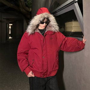 405A  美式高街大毛领棉衣座山雕派克棉服  MY25806-特批100控168图片
