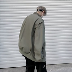 美式复古cleanfit工装外套高街痞帅潮牌棒球服飞行员夹克男春秋款，男装夹克，星座601-2