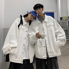 2024春季港风印花大码情侣外套牛仔夹克男女JK552-P65控价88，男装夹克，星座912-1（原星座914-5）