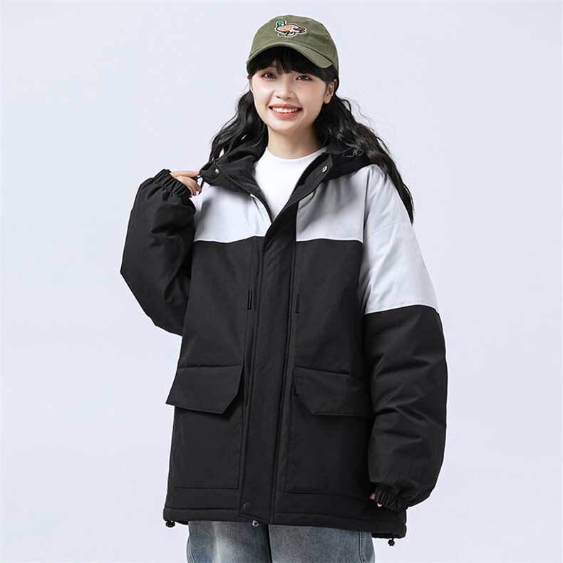 新款港风北面棉服大口袋宽松时尚港风青少年棉袄外套MY9305-1P-95,男装棉衣,电商A128