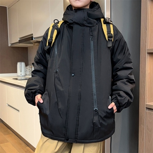 冬季冲锋衣男士休闲潮流宽松棉衣棉服棉袄潮大码A266-MY6160-P75图片