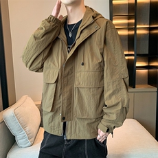 春季新款现货三防户外夹克男连帽冲锋衣外套DSA157B-J93-P60，男装夹克，电商A157B