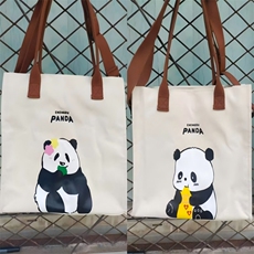 金雅毛绒玩具 熊猫帆布包