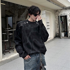 高品质美式机车金属潮流打底春季新款设计新款内搭打底T恤P58，男装T恤，电商B319