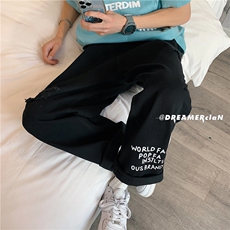 k705-p48-控68美式中性高阶港风中性ins宽松大码肥仔破洞牛仔裤，男装牛仔裤，星座116