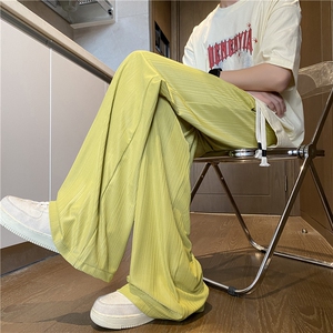 抖音品质夏季新款简约纯色透气休闲冰丝裤B315-K25554-特p30控58图片