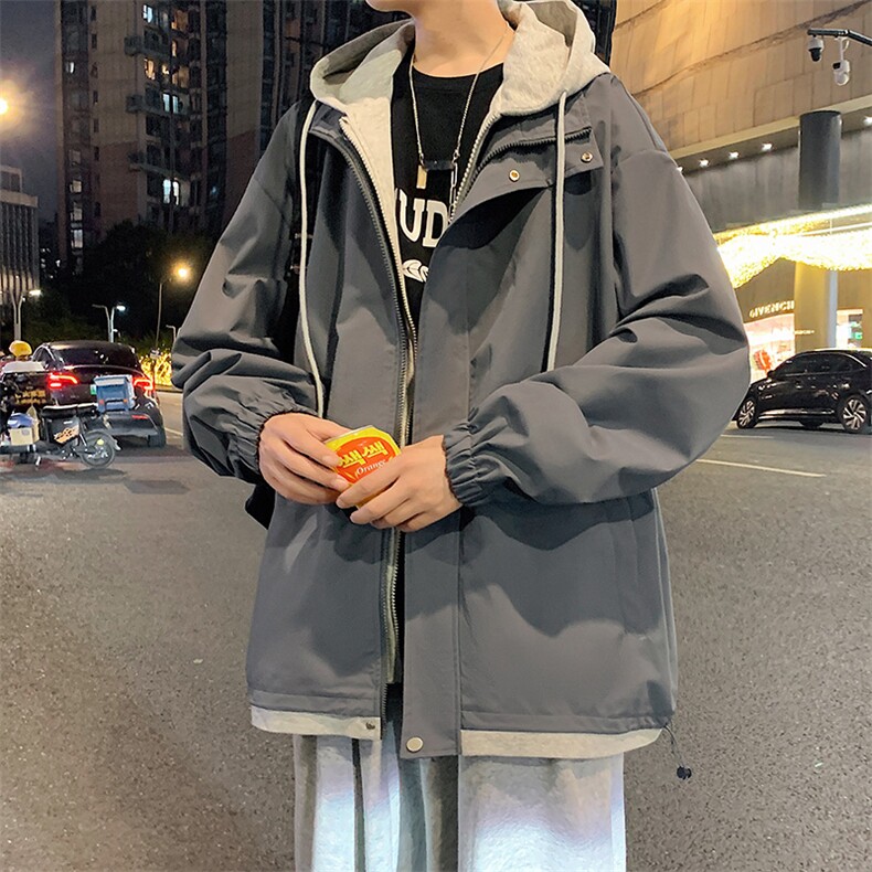 秋季现货假两件夹克男三防二开冲锋衣外套DSA157B-JK763-特P70图片