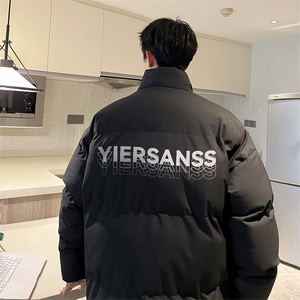 港风宽松抖音直播高品质面包服男羽绒棉外套棉衣M1068特P75图片