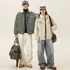 2025冬季新款男装日系潮牌纯色宽松休闲棉服加厚外套MY386-F172，男装棉衣，电商A101（原外27）