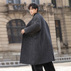 绵羊毛羊驼毛大衣双面毛呢大衣外套男呢子加厚N95292-P535控1149，男装毛呢大衣，电商A355（原A415）