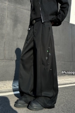 XZ616春季重磅趣味撞色纽扣拼接缉明线休闲西裤TY2013P65控78，男装休闲裤，星座512A（原616）