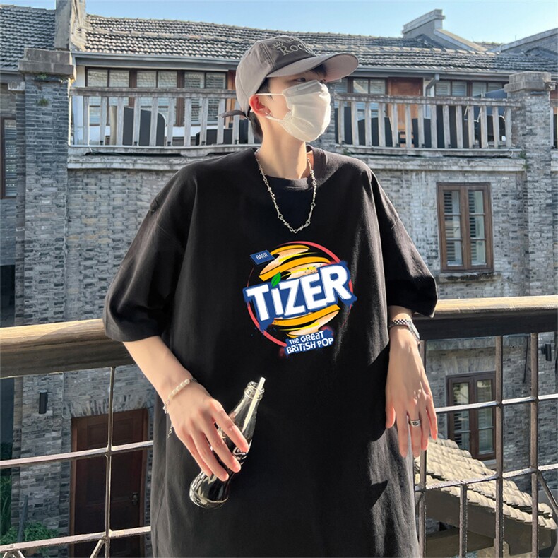 220g纯棉美式夏季短袖t恤男DT409-特批19 控38图片