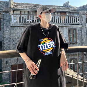 220g纯棉美式夏季短袖t恤男DT409-特批19 控38图片