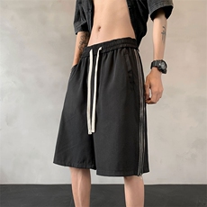 重磅美式高街短裤男夏季潮牌侧边拉链休闲中裤XZ211-1-K2328-P45，男装牛仔裤，星座211-1