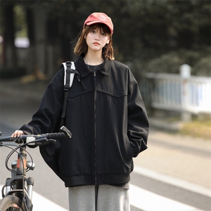 2026秋季新款中性风衬衫领纯棉宽松夹克男现货DSA157B-J182-P85图片