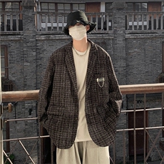 小香风港风西服男休闲大码情侣西装男外套XF8746P95控128，男装西服，星座226-1