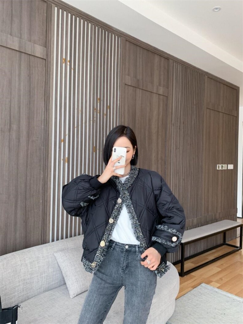 冬季羽绒服小香风，女装羽绒服，得到THETHAT