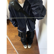 秋冬飞行服外套棒球领夹克男青年宽松朋克情侣潮外套W33，男装夹克，星座1116A（原606A-3）
