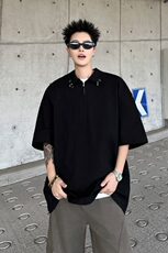 2025新款半金属扣短袖polo衫档口现货直接来拿T1855-P42，男装Polo衫，星座512-4