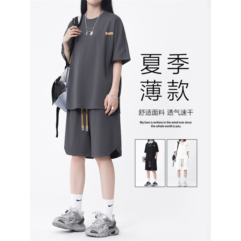 2024夏季薄款宽松舒适透气冰丝休闲套装  TZ30-特批68图片