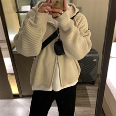 DU119-P68美式针织开衫毛衣男秋冬新款复古慵懒风潮牌-网图现货，男装针织衫/毛衣，星座603-2