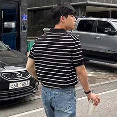 25春夏时尚条纹短袖POLO衫男式T恤休闲TPL01P45，男装T恤，星座716A（原星座815-4）