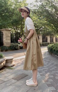 〈现货〉新款夏季假两件套娃娃连衣裙,女装连衣裙,瑟拉·女人缘