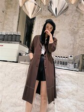 【现货】春季新品明线设计风衣外套，女装风衣，得瑟空间