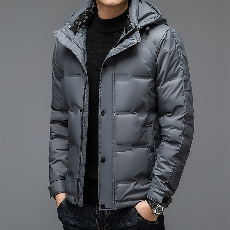冬季羽绒服男士可脱卸帽2023新款加厚保暖上衣中年爸爸装休闲外套图片
