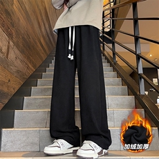 薄款改加绒特批P33无差价冬加绒青少年灯芯绒阔腿裤男K1994J加绒，男装休闲裤，电商A001