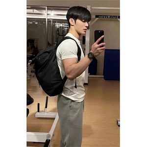 B221 美式ins高街暗黑型男紧身纯色健身弹力T恤SY2539-特P20控39图片