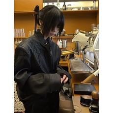 B961-P78黑武士折棘刺绣夹克男女款春季痞帅高级感，男装夹克，电商B323A
